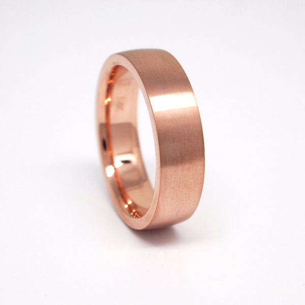 14K Rose Gold Band Men S Wedding Band Judith Arnell Judith Arnell   4593 600x 