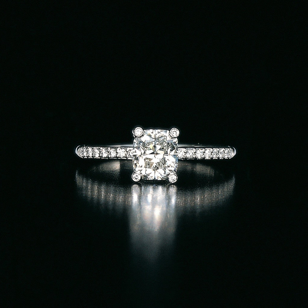 Platinum Diamond Engagement Ring | Judith Arnell Jewelers