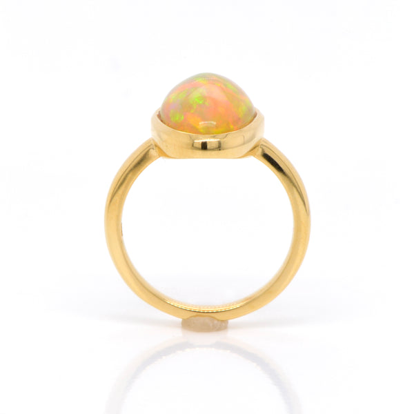 Ethiopian Opal Pear Shape Dangle Earrings, 14K and 22K Yellow Gold –  Fortunoff Fine Jewelry